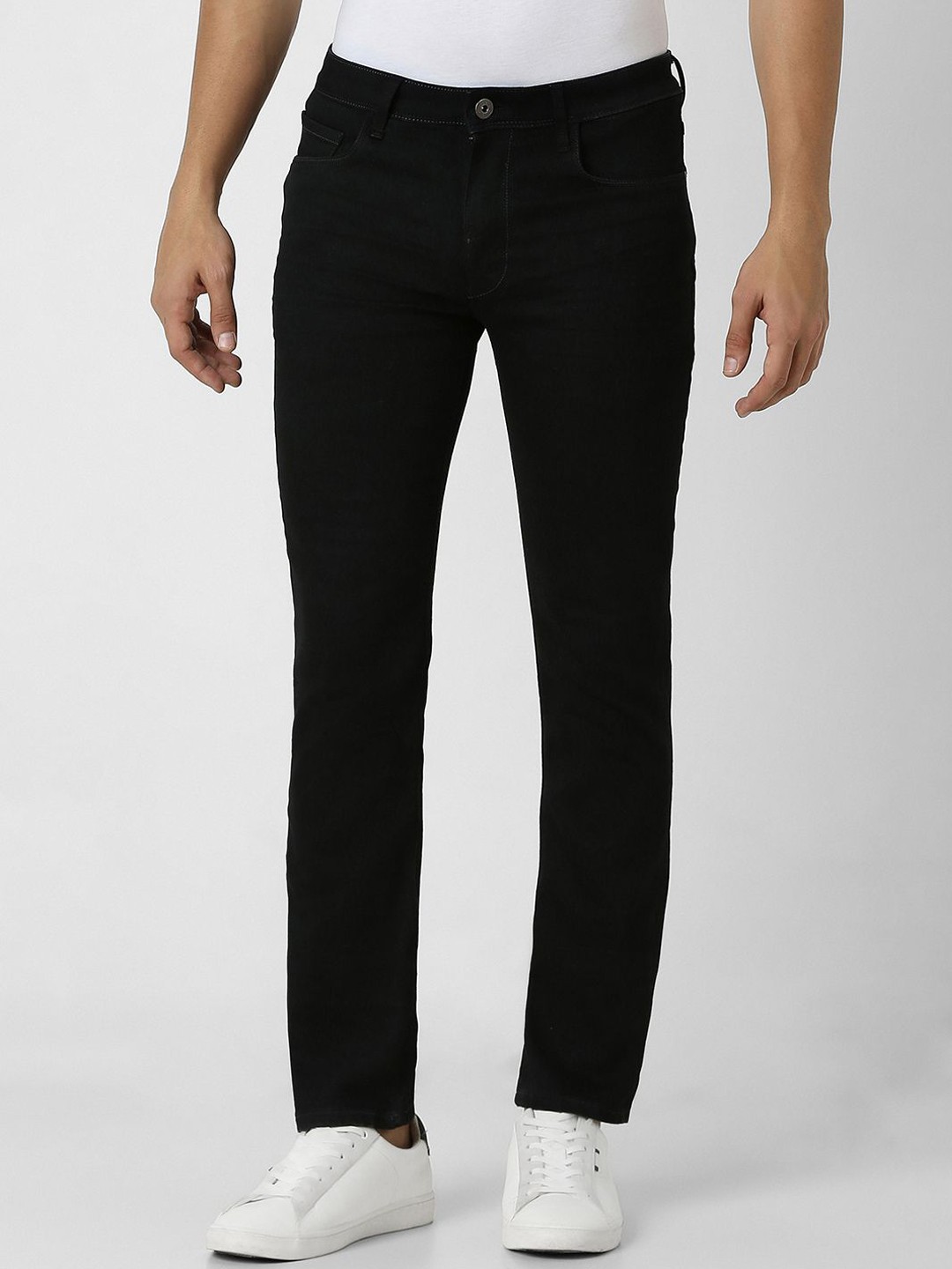 

VAN HEUSEN DENIM LABS Men Slim Fit Mid-Rise Jeans, Black