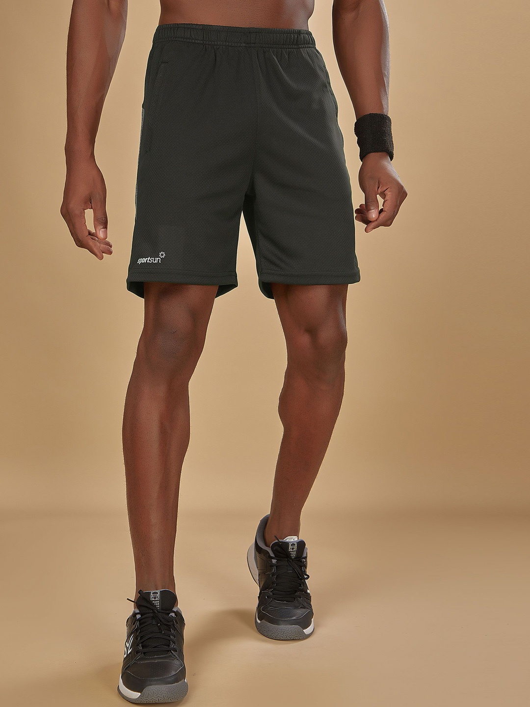 

SPORT SUN Men Running Sports Shorts, Grey