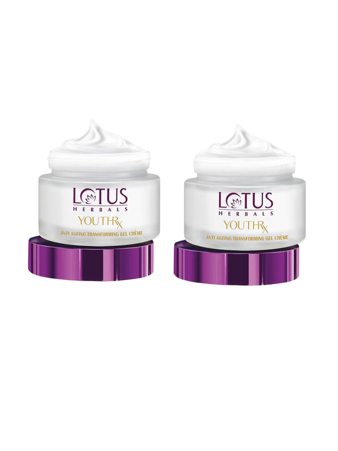 

Lotus Herbals YouthRx Set of 2 Anti-Ageing SPF20 PA+++ Gel Cream with Vitamin C - 50g each, White