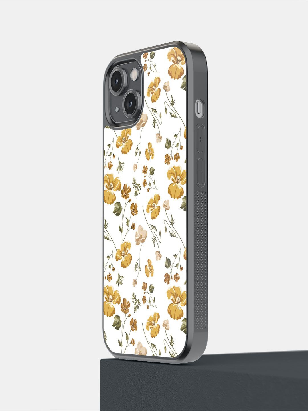 

macmerise Floral Printed iPhone 14 Back Case Mobile Accessories, White