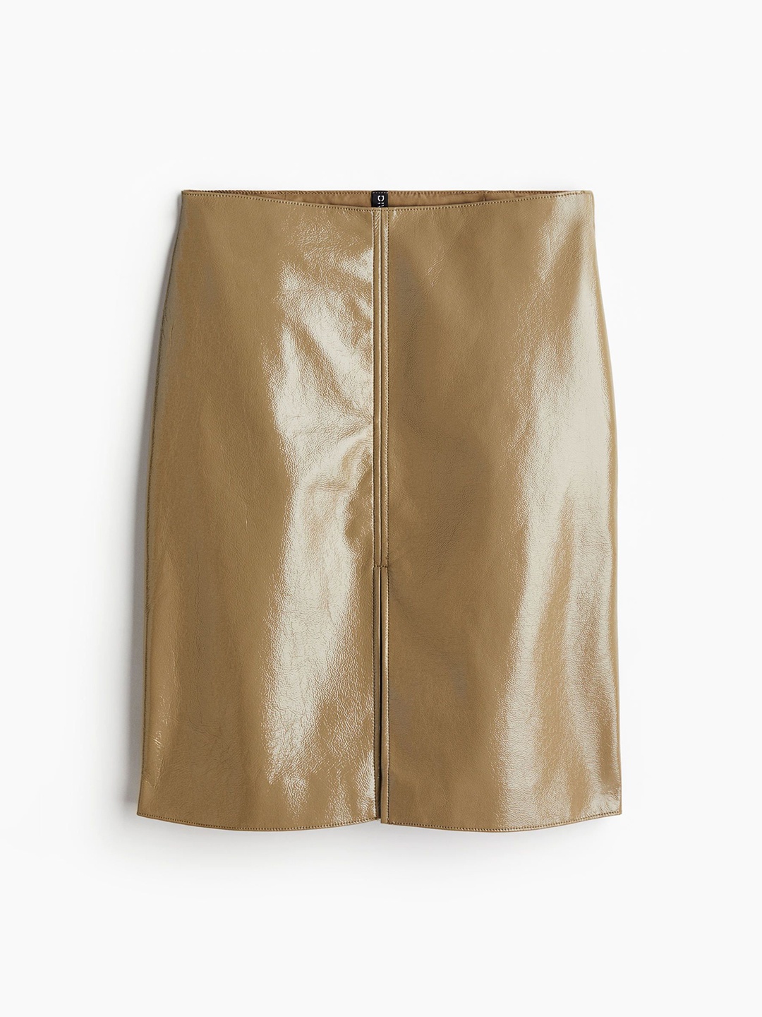 

H&M Coated Pencil Skirt, Beige