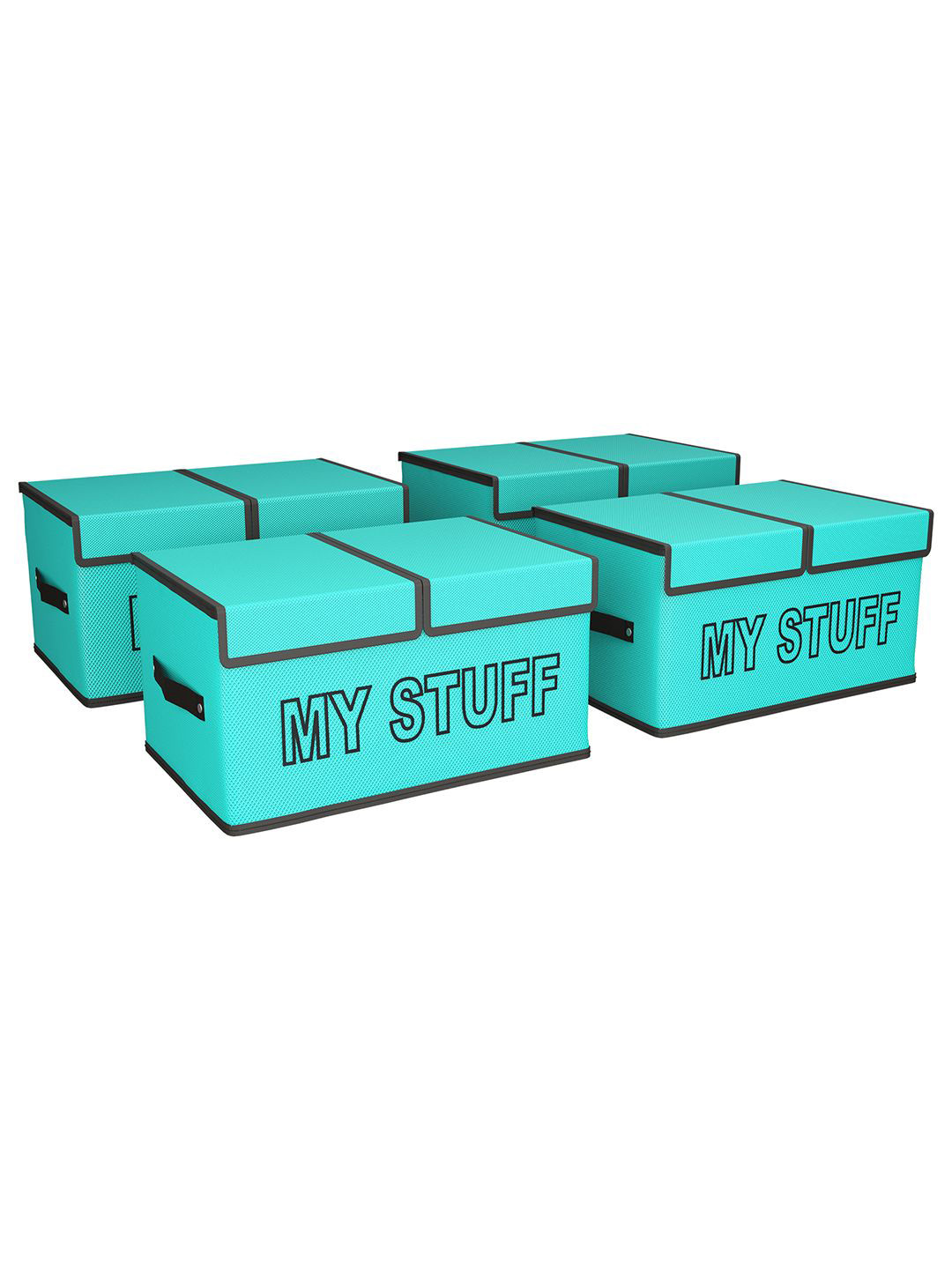 

Kuber Industries Green Set of 4 Regular Multi-Utility Organisers