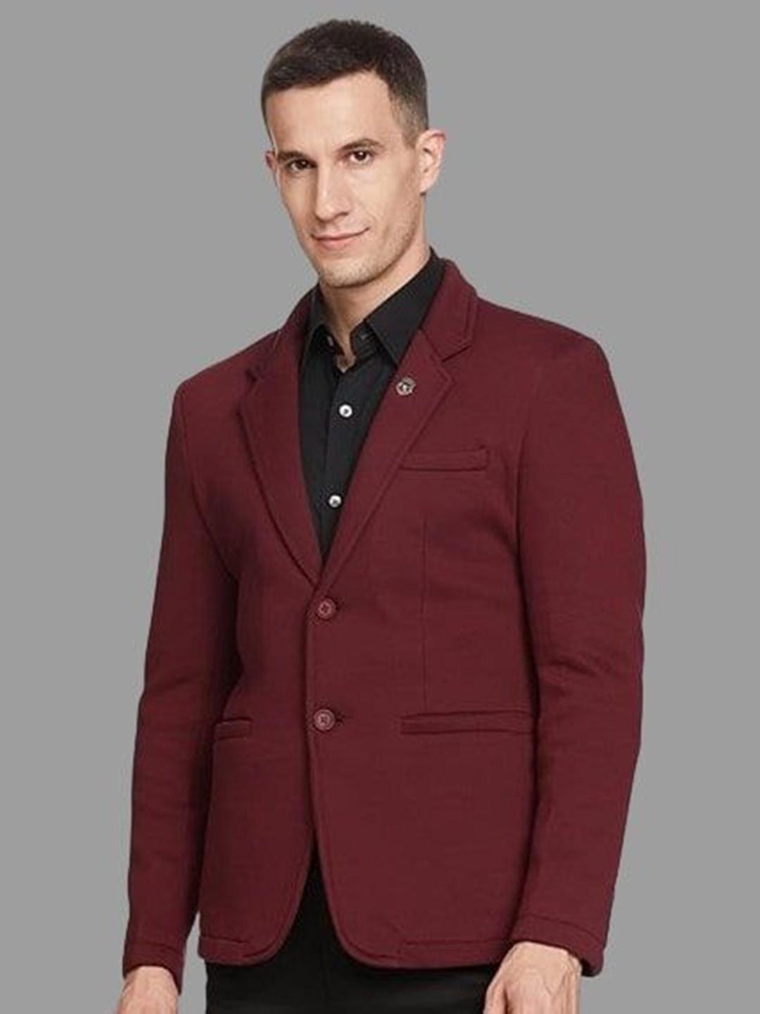 

Fort Collins Single-Breasted Blazer, Maroon