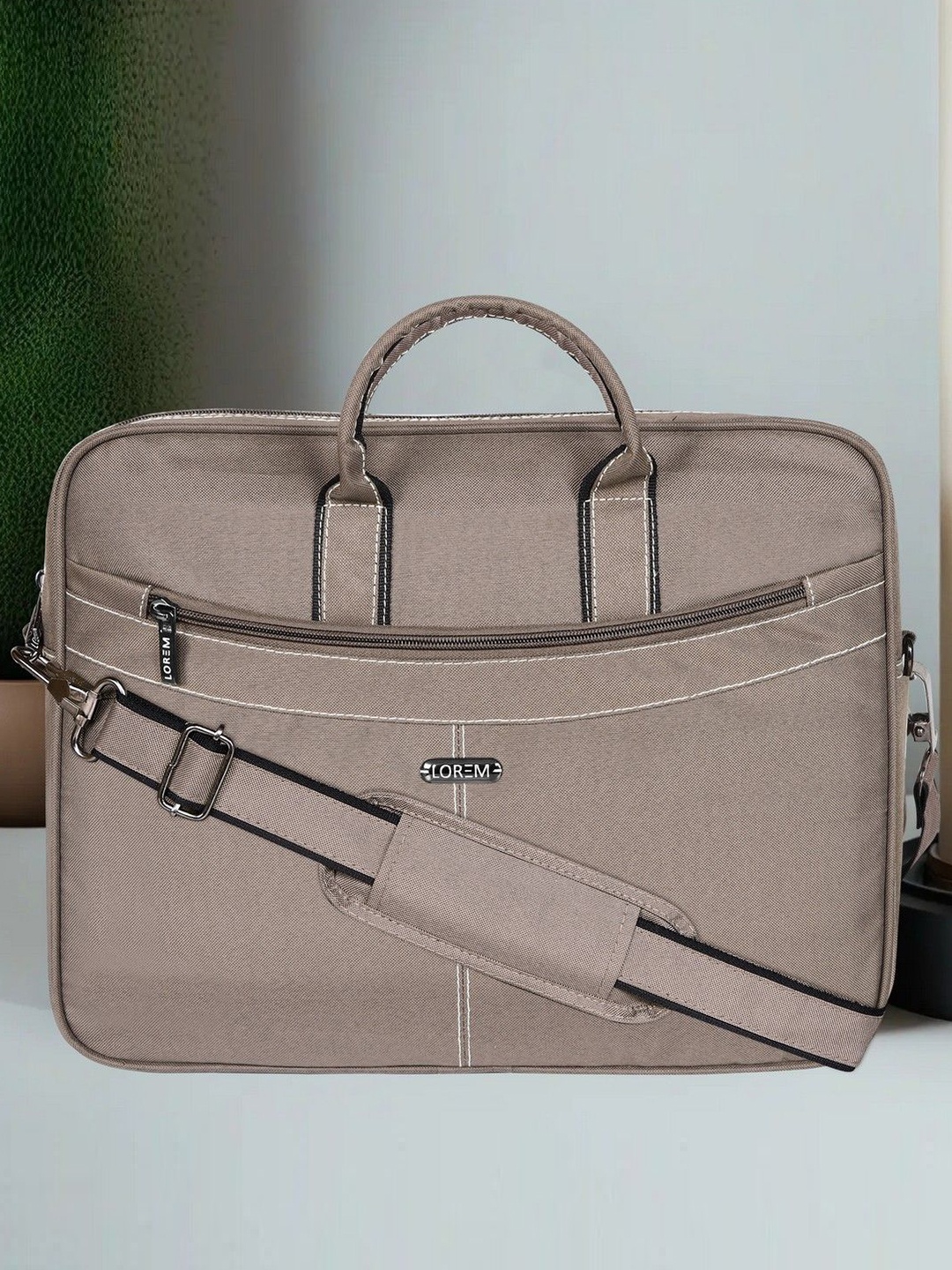 

LOREM Men Laptop Messenger Bag, Grey