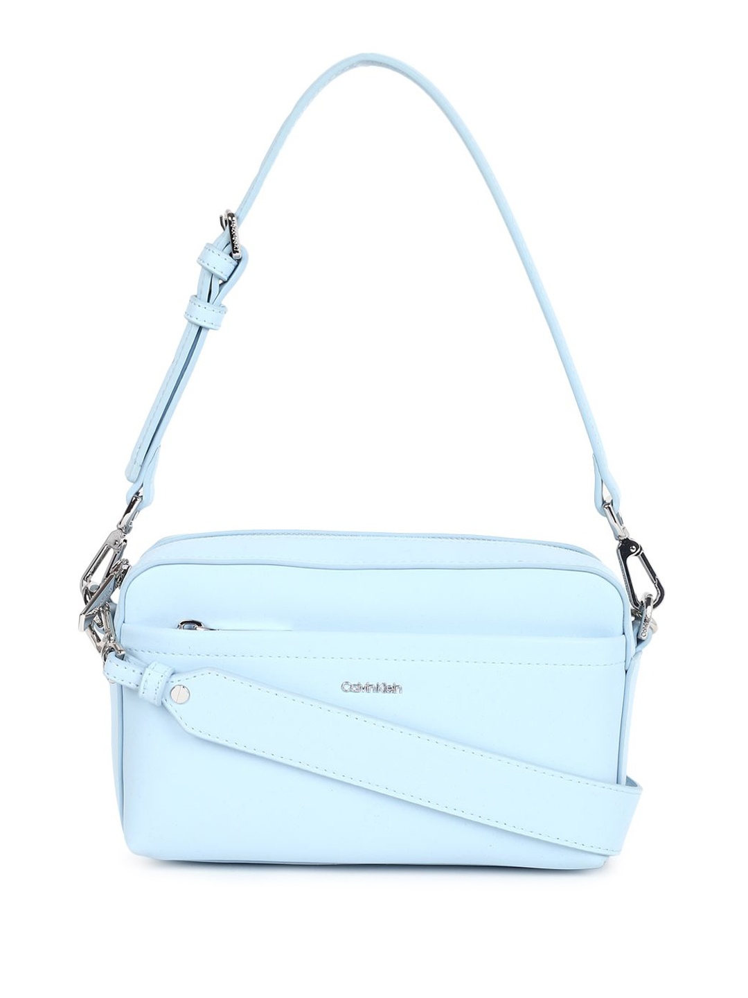 

Calvin Klein Women Solid Colourblocked Bowling Sling Bag, Blue