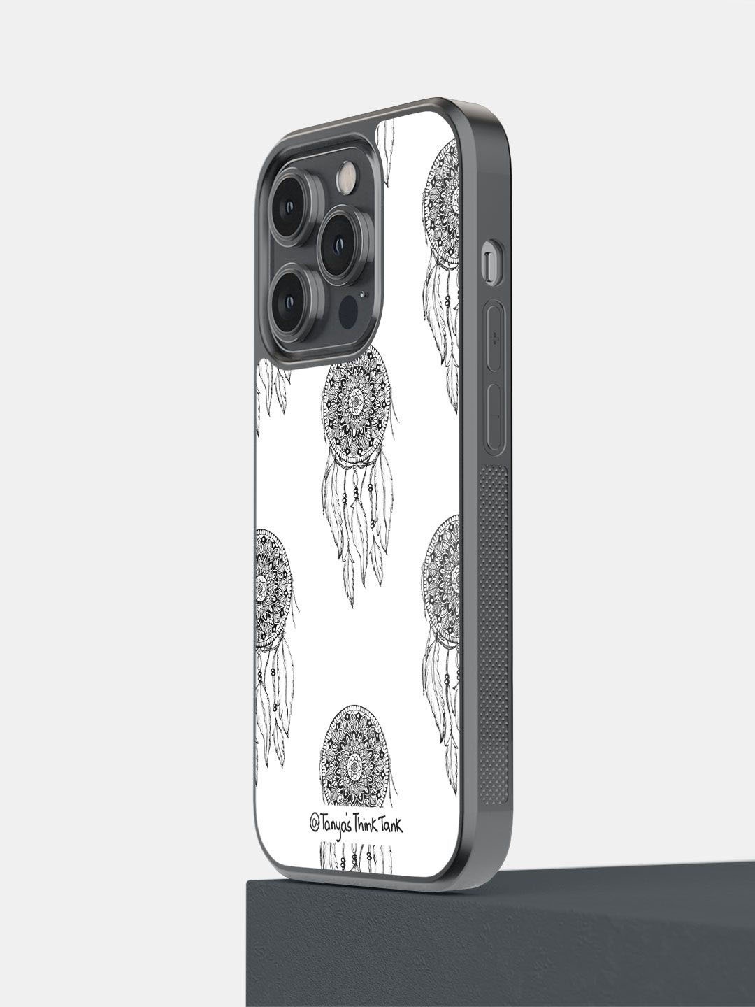 

macmerise Quirky Printed iPhone 14 Pro Back Case Mobile Accessories, White