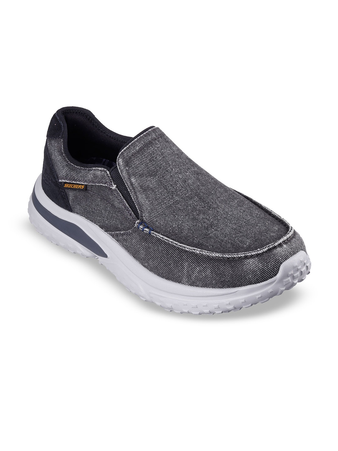 

Skechers SOLVANO - VARONE Men Casual Slip On Shoe, Grey