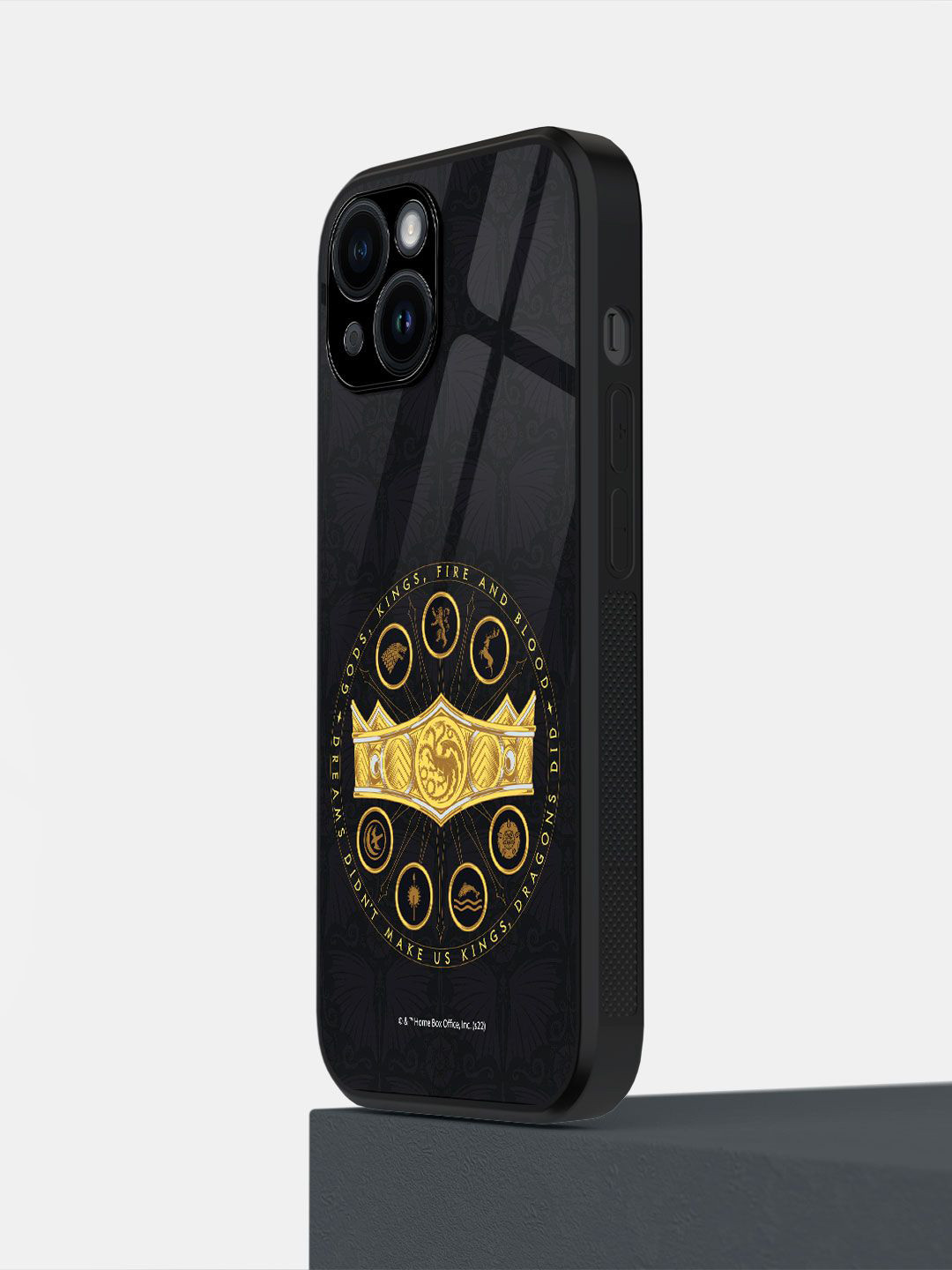 

macmerise Impact Resistant Quirky Printed iPhone 14 Back Case Mobile Accessories, Black