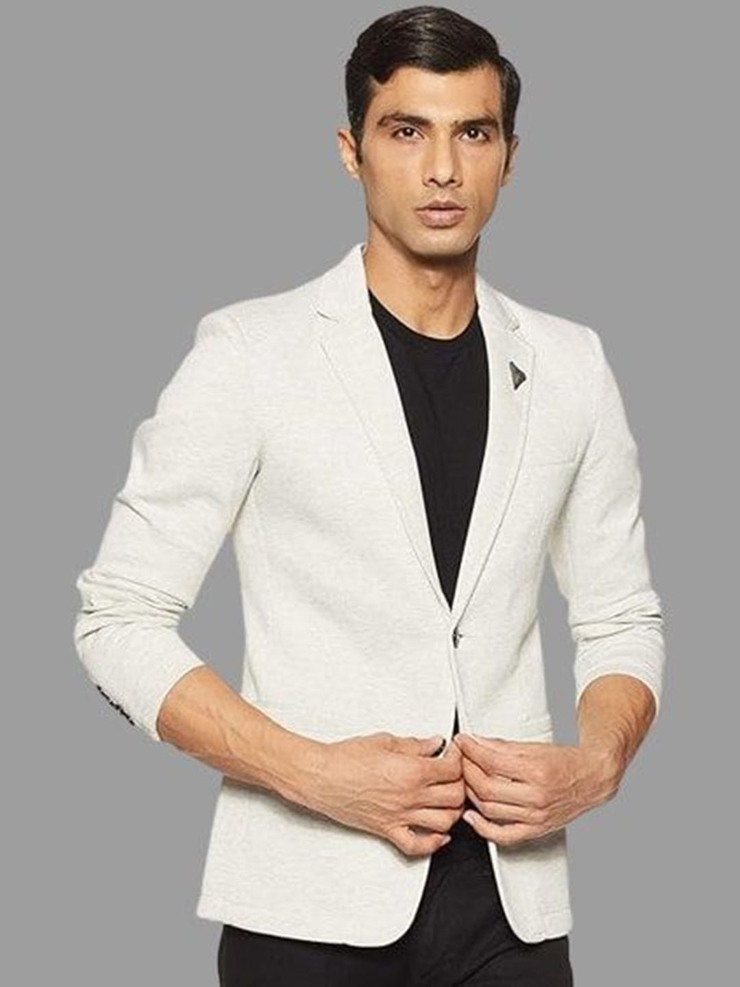 

Fort Collins Single-Breasted Blazer, White