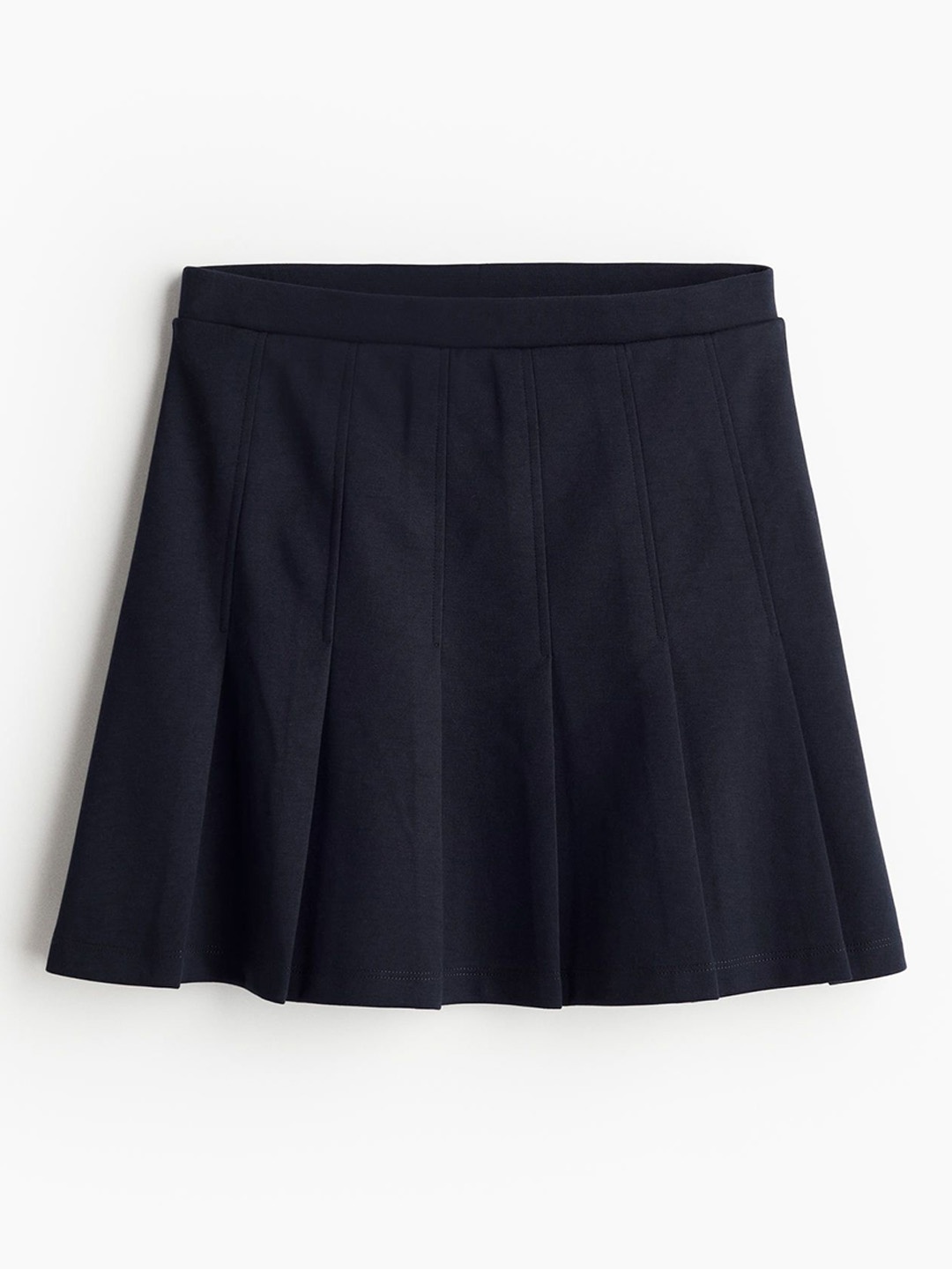 

H&M Pleated Scuba Skirt, Blue