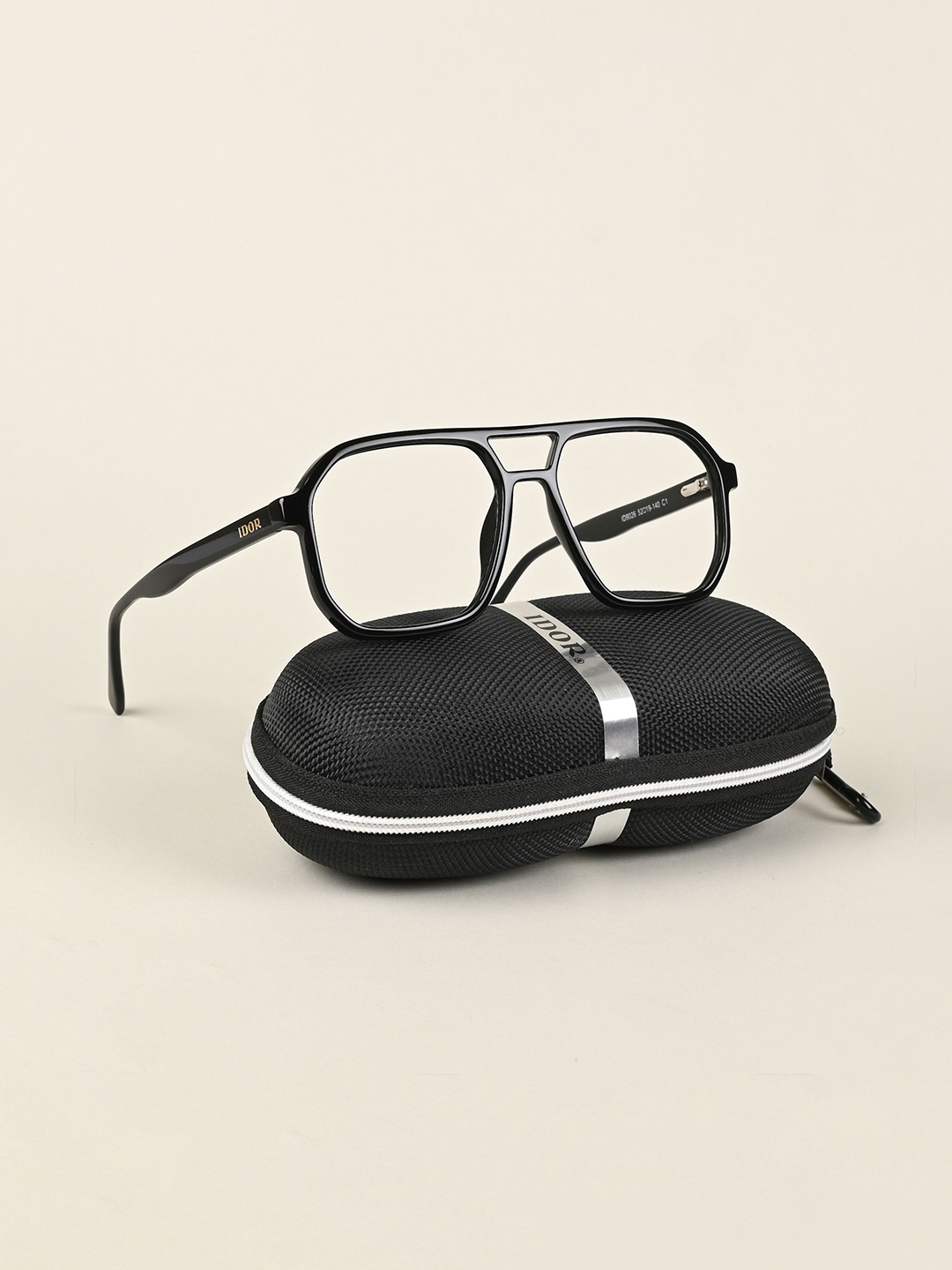 

IDOR Unisex Full Rim Square Frames, Black