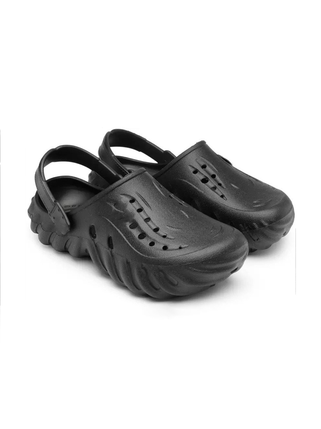 

BERSACHE Men Rubber Clogs, Black