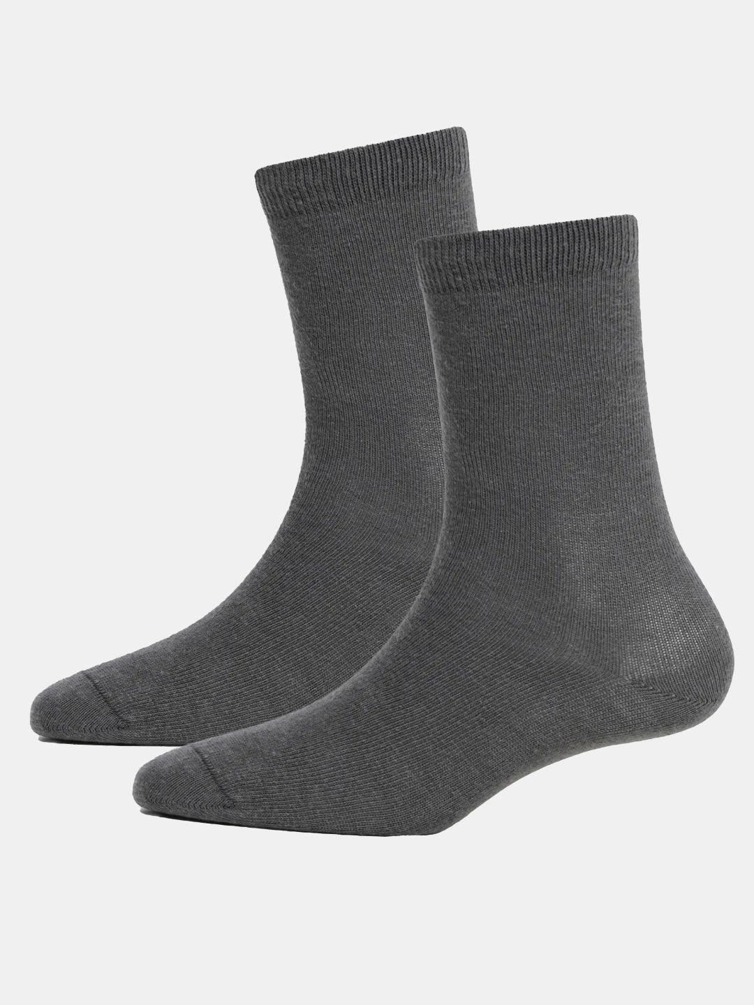 

Jockey Kids Pack Of 2 Antimicrobial Calf Length Socks, Grey