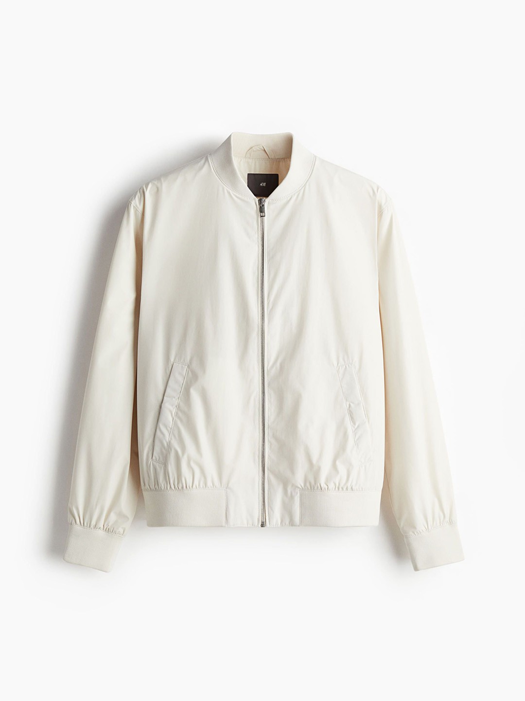 

H&M Regular Fit Bomber Jacket, Beige