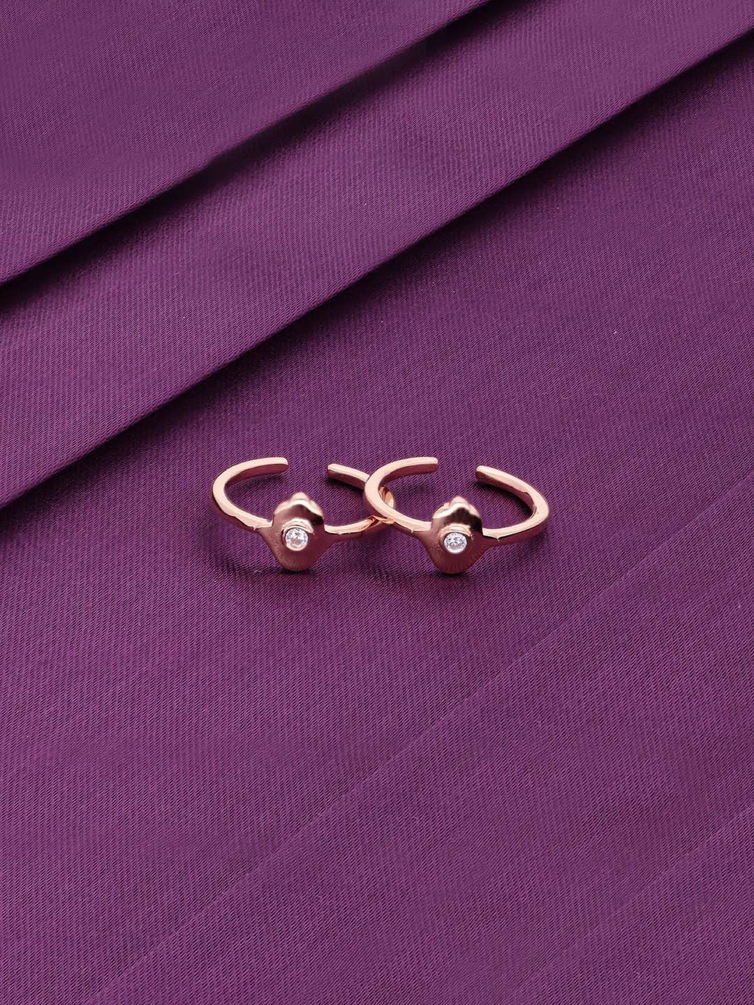 

KAI JEWEL Rose Gold-Plated Toe Rings