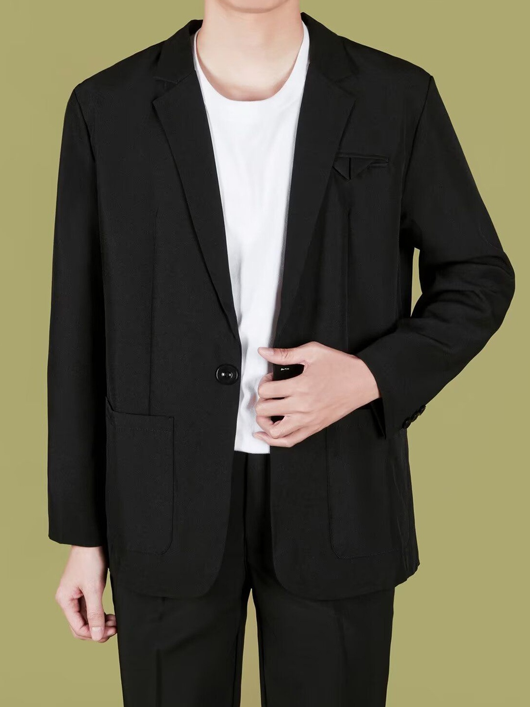 

StyleCast Shawl Collar Blazer, Black