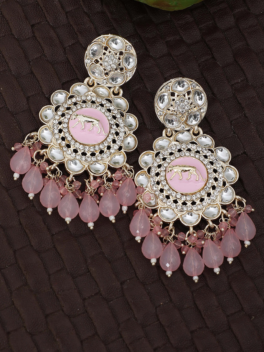 

FFC -Fashion For Choice Contemporary Drop Earrings, Pink