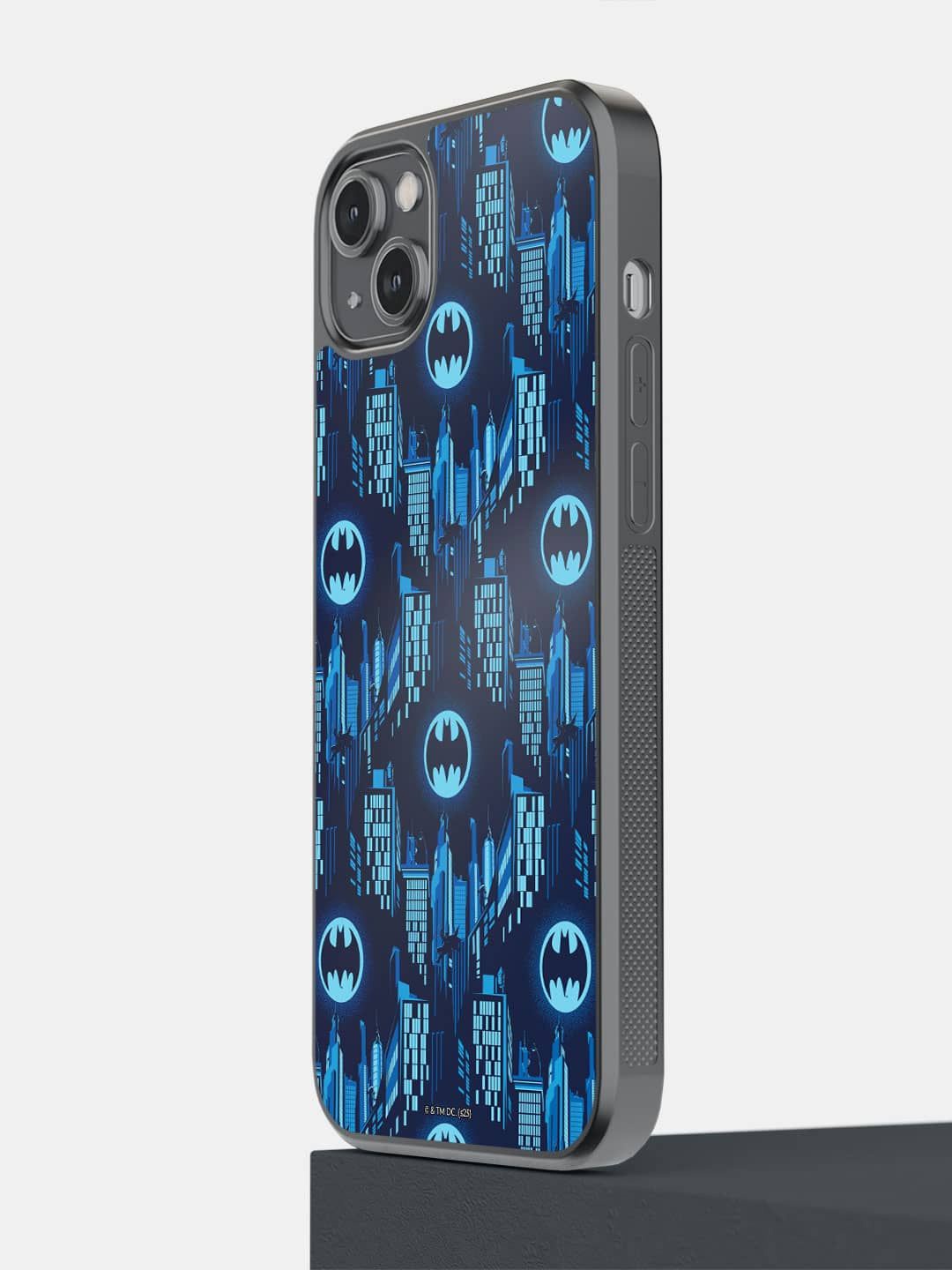 

macmerise Superhero Printed iPhone 14 Plus Back Case Mobile Accessories, Black