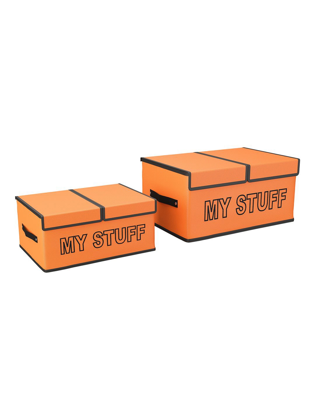 

Kuber Industries Orange Set of 2 Regular Multi-Utility Organisers