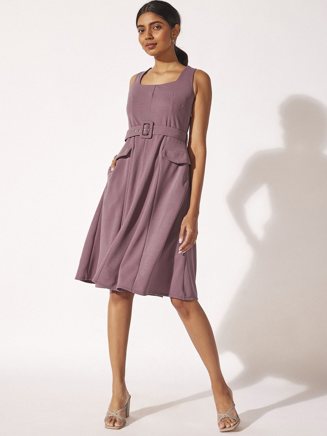 

The Label Life Fit & Flare Dress, Purple