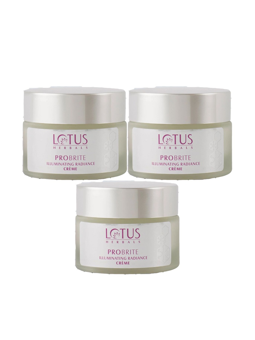 

Lotus Herbals Set of 3 Probrite Illuminating Radiance SPF20 Day Cream - 50 g each