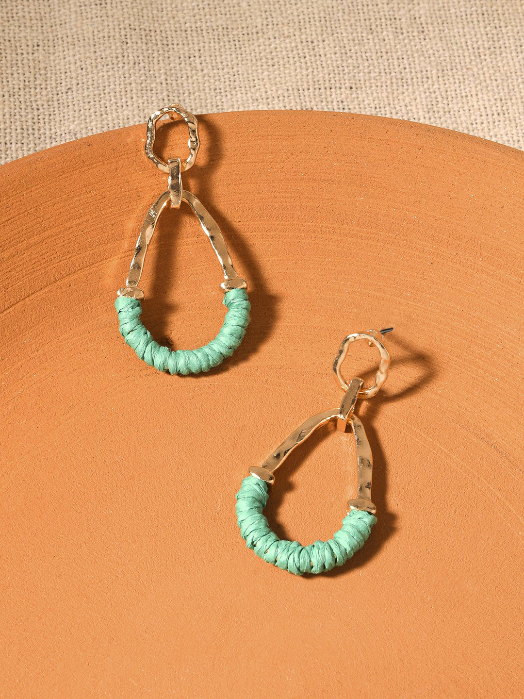 

Accessorize Circular Hoop Earrings, Green