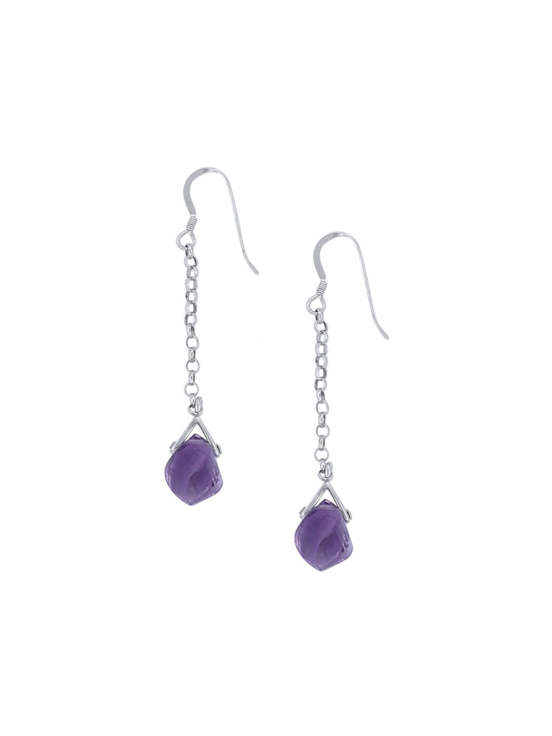 

Exotic India Contemporary Ear Cuff Earrings, Purple