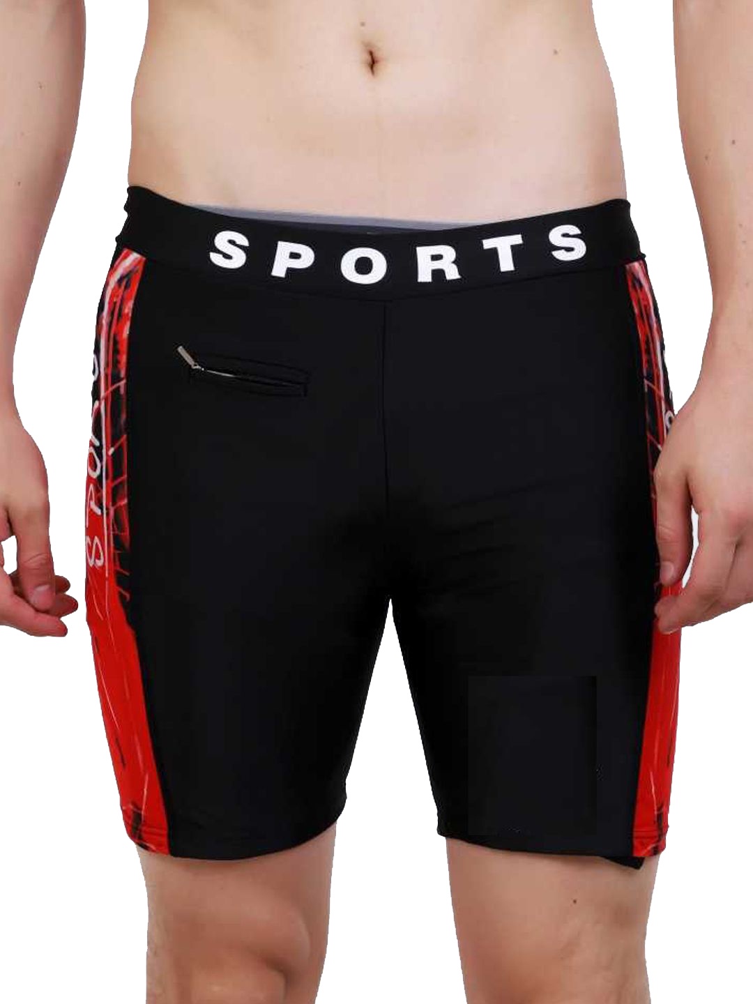 

JMT Wear Men Swim Bottoms, Red