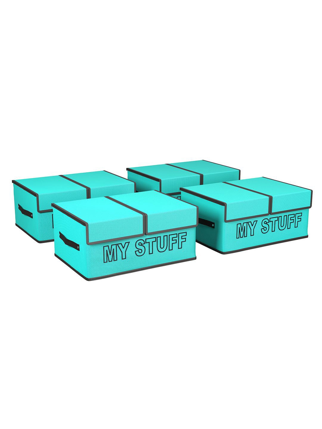 

Kuber Industries Green Set of 4 Regular Multi-Utility Organisers