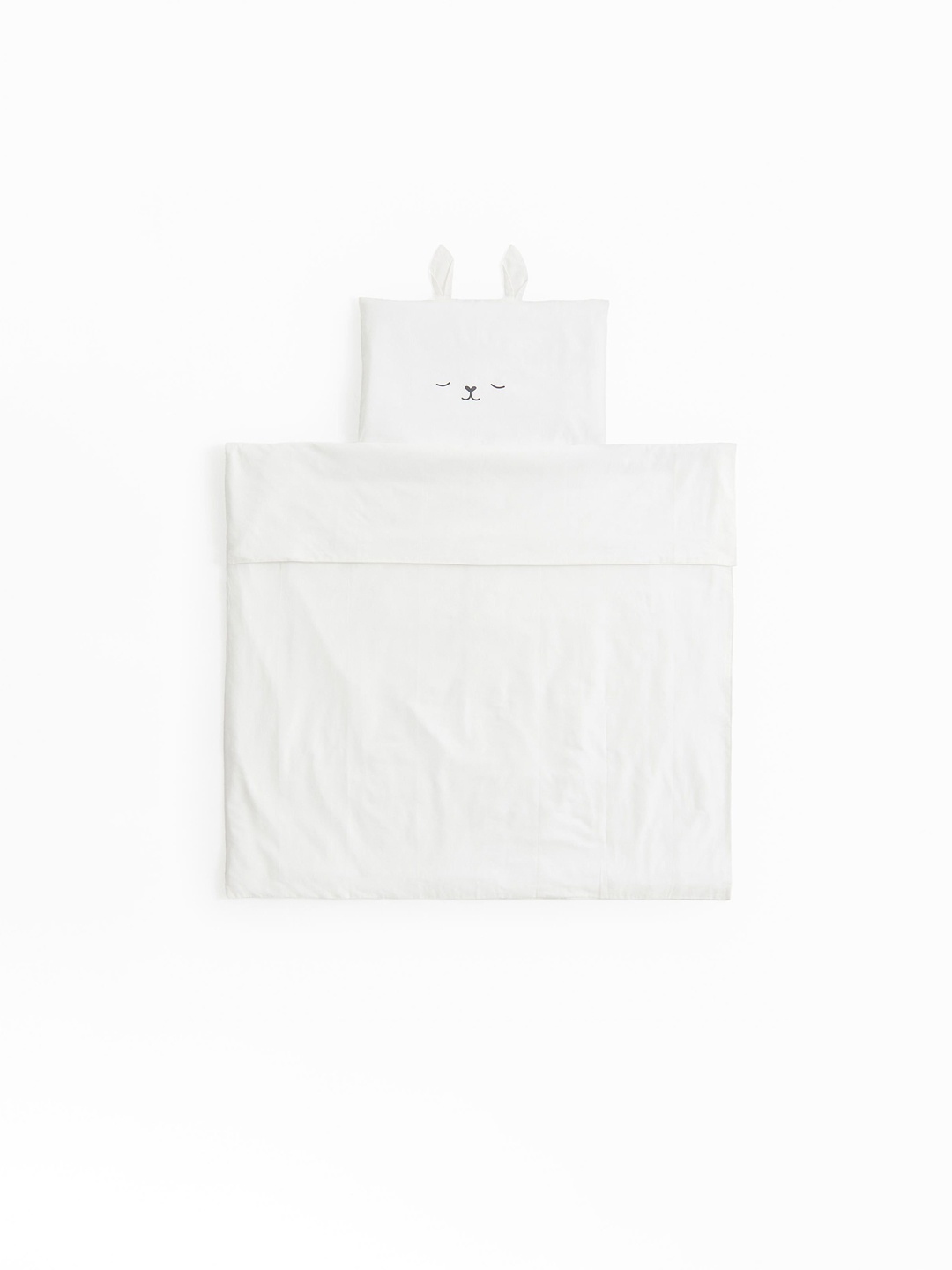 

H&M White Cotton Single Duvet Cover Set