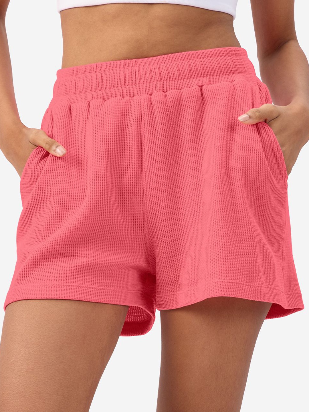 

The Souled Store Women Sports Shorts, Pink