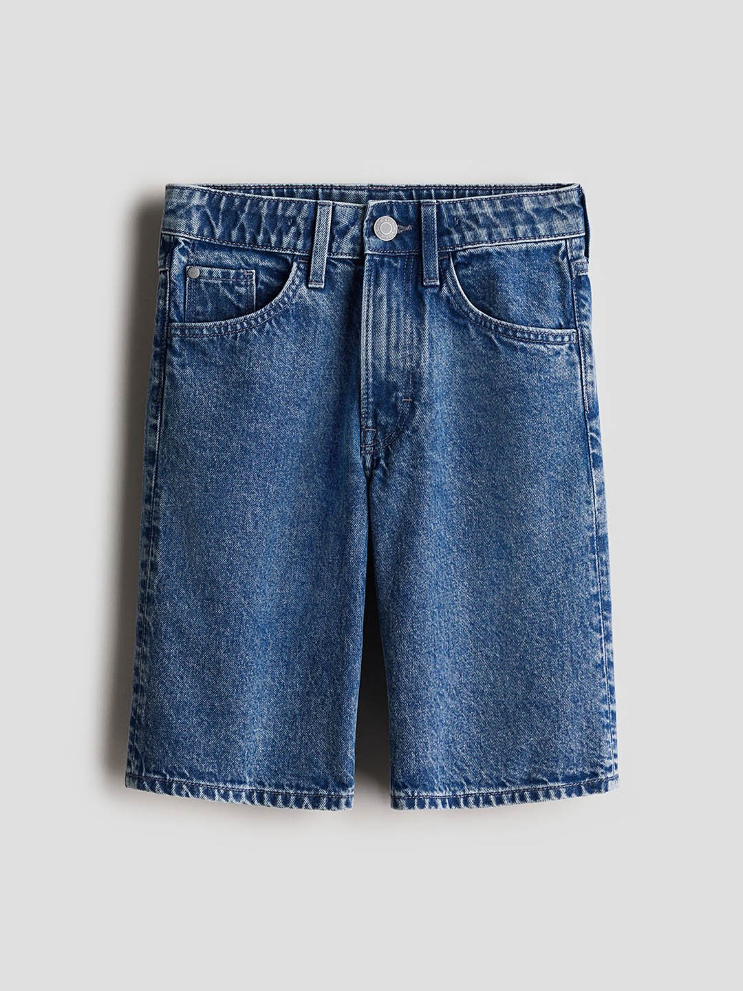 

H&M Boys Loose Fit Denim Shorts, Blue