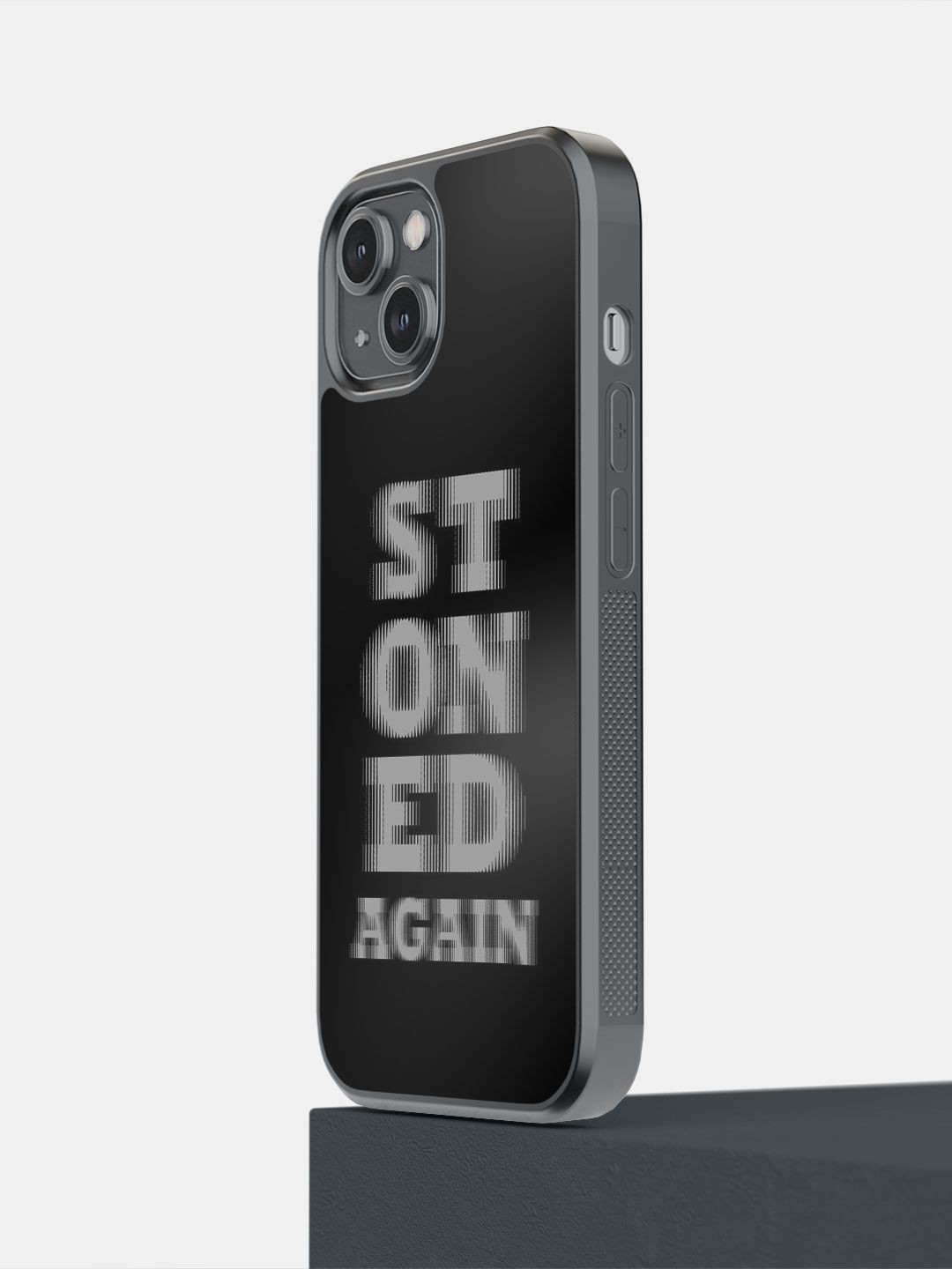 

macmerise Typography Printed Impact resistant iPhone 14 Back Case Mobile Accessories, Black