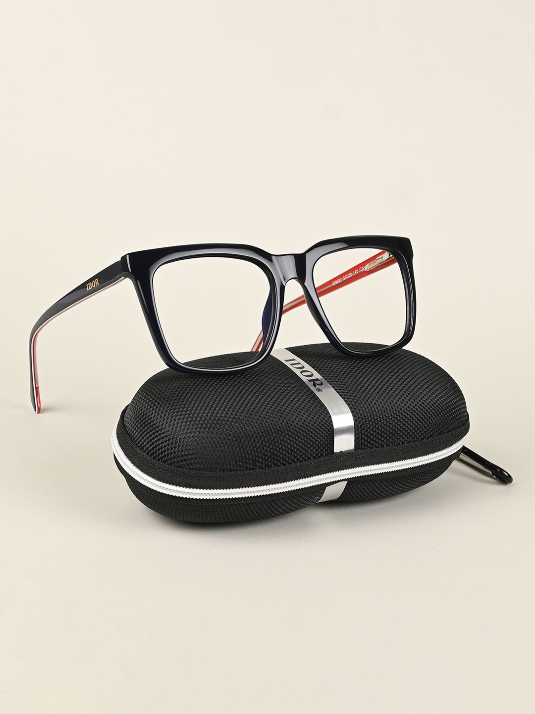 

IDOR Unisex Full Rim Square Frames, Black