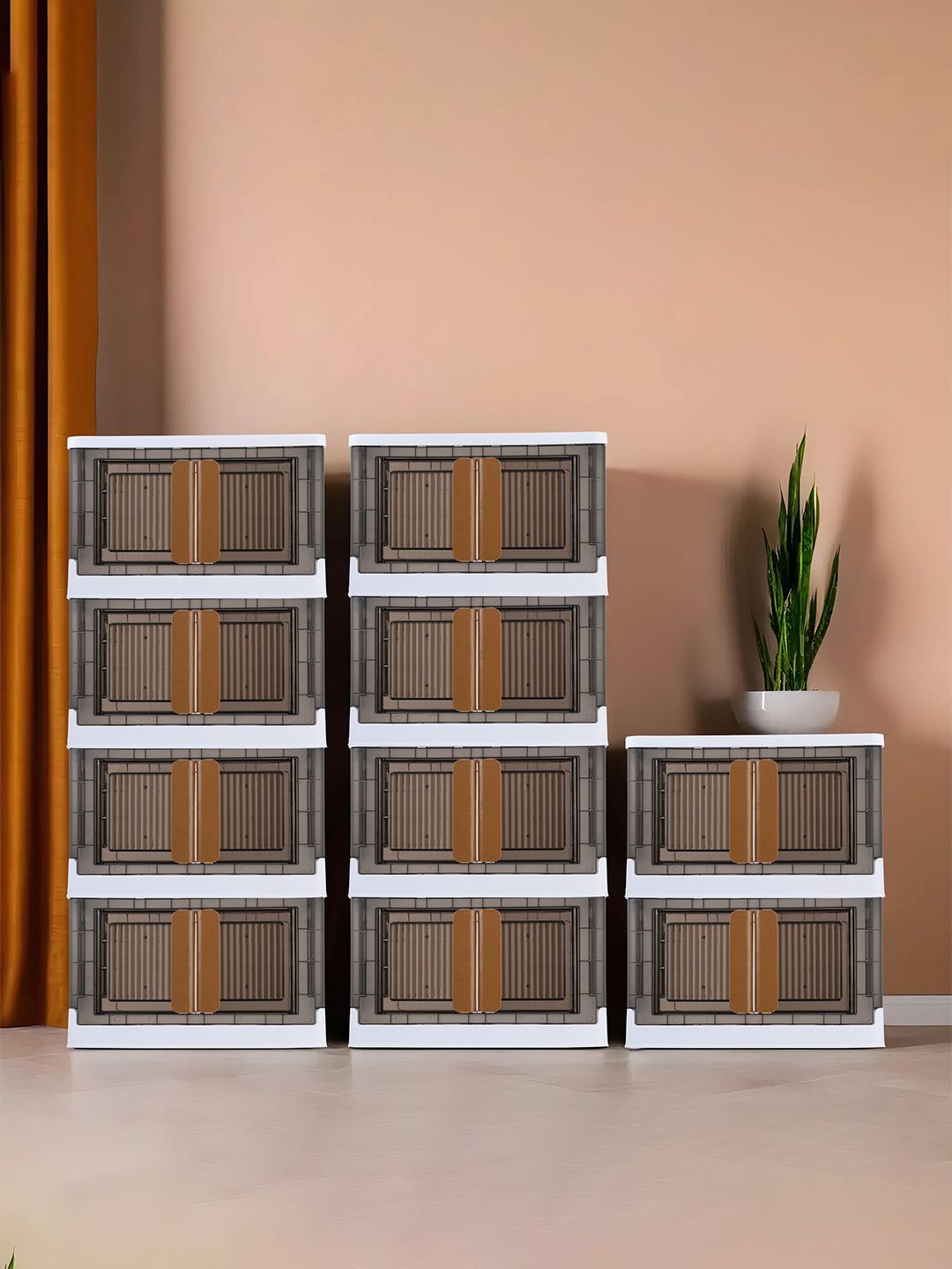 

Kuber Industries Black Set of 10 Regular Multi-Utility Organisers