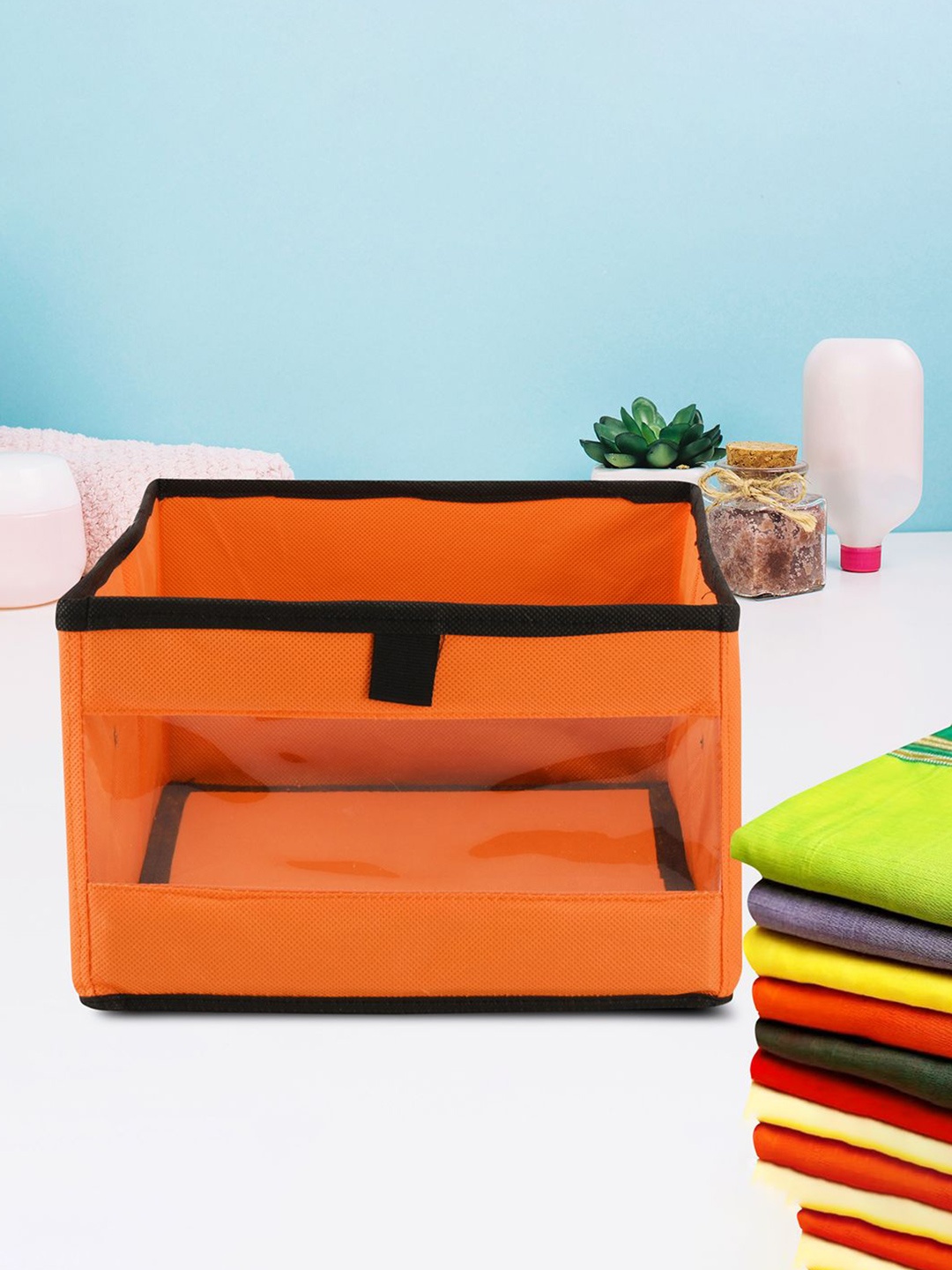 

Kuber Industries Orange Set of 4 Regular Multi-Utility Organisers