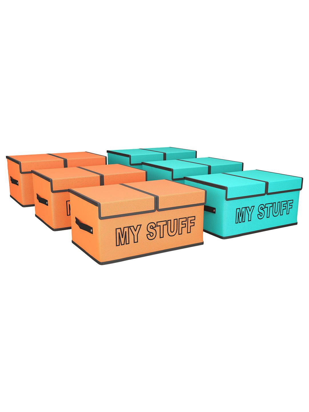 

Kuber Industries Orange Set of 6 Regular Multi-Utility Organisers