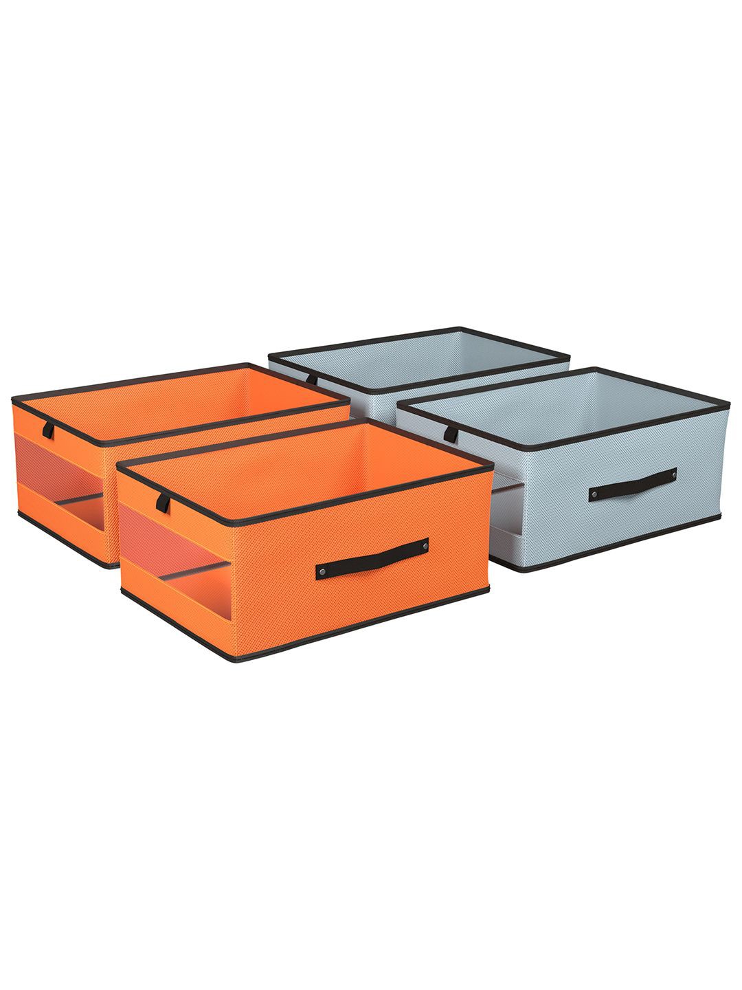 

Kuber Industries Orange Set of 4 Regular Multi-Utility Organisers