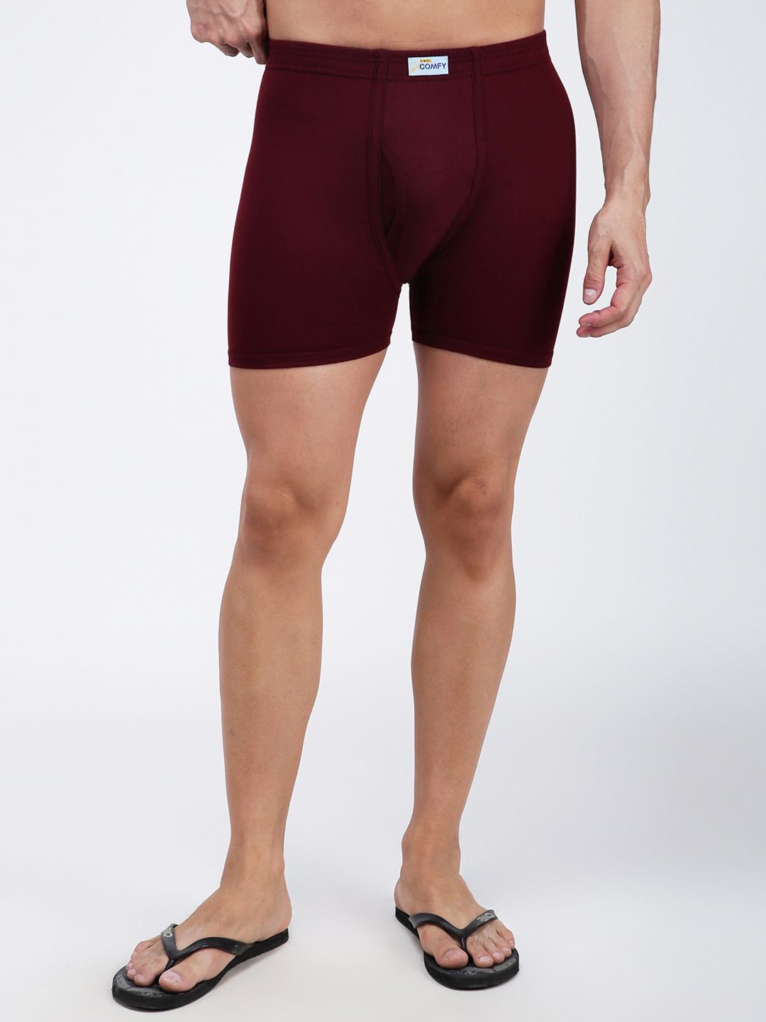 

AMUL COMFY Pure Cotton Mid-Rise Trunks AC-FCTRIE-MAR-3XL-1PC, Maroon