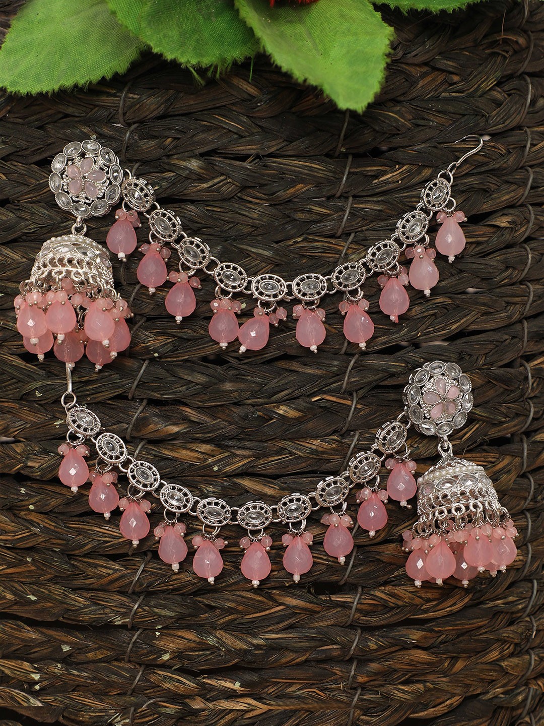 

FFC -Fashion For Choice Contemporary Jhumkas Earrings, Pink
