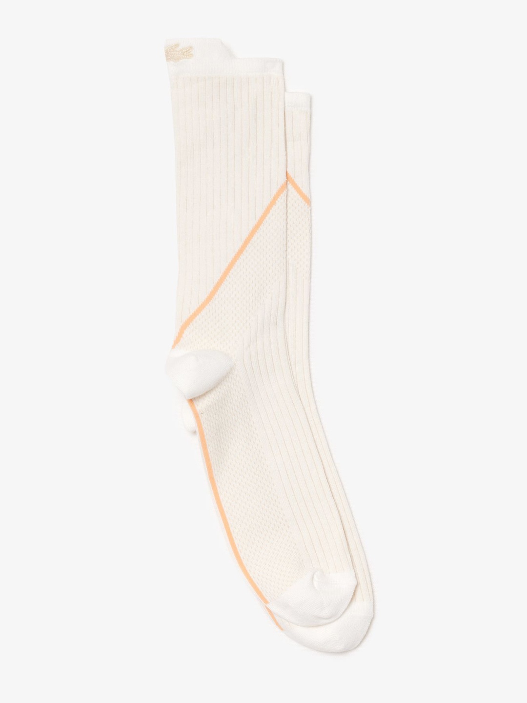 

Lacoste Men Patterned Calf-Length Socks, Off white