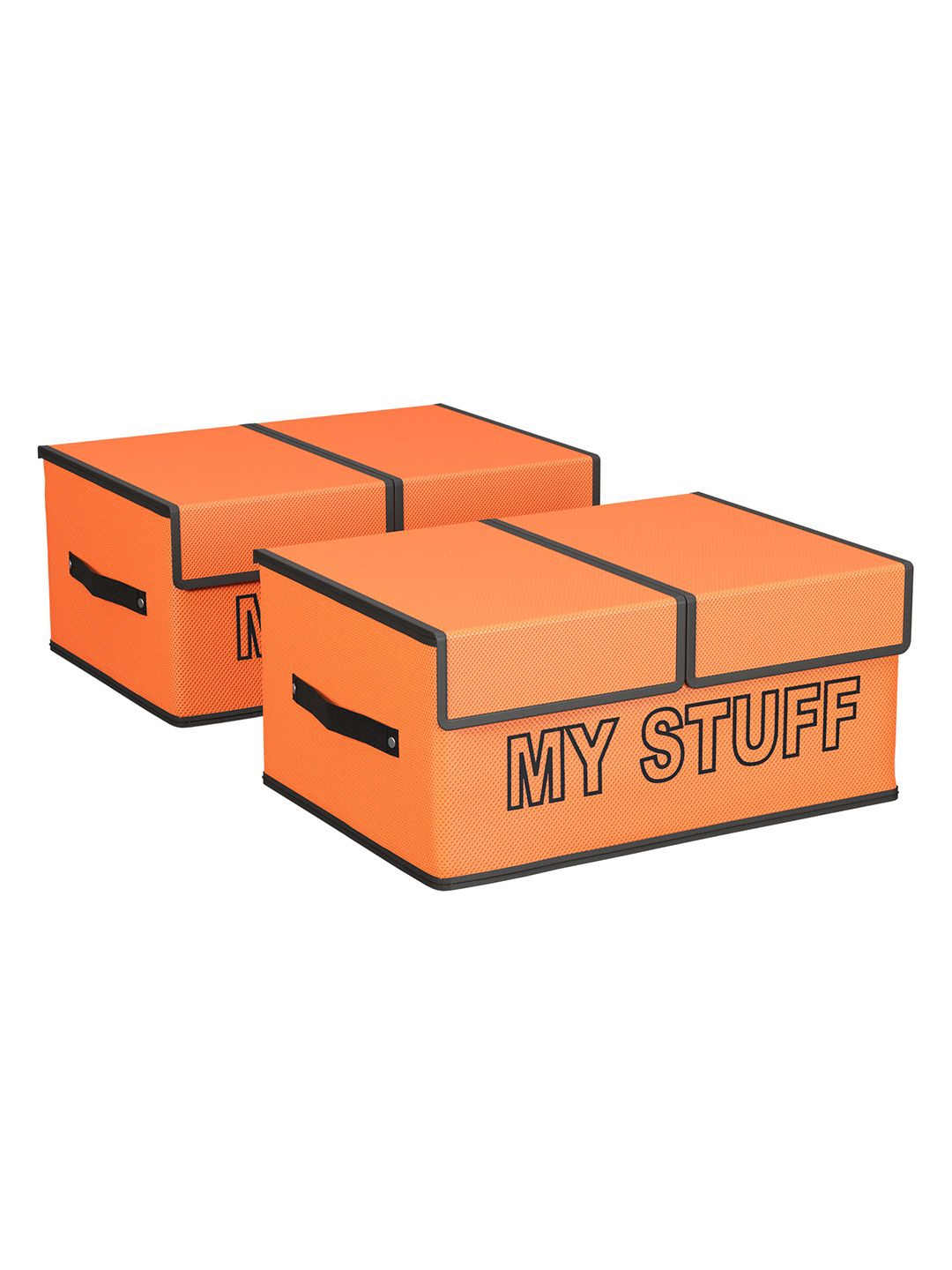 

Kuber Industries Orange Set of 2 Regular Multi-Utility Organisers