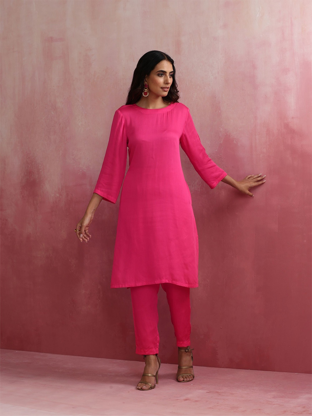 

trueBrowns Top With Trousers Co-Ords, Pink