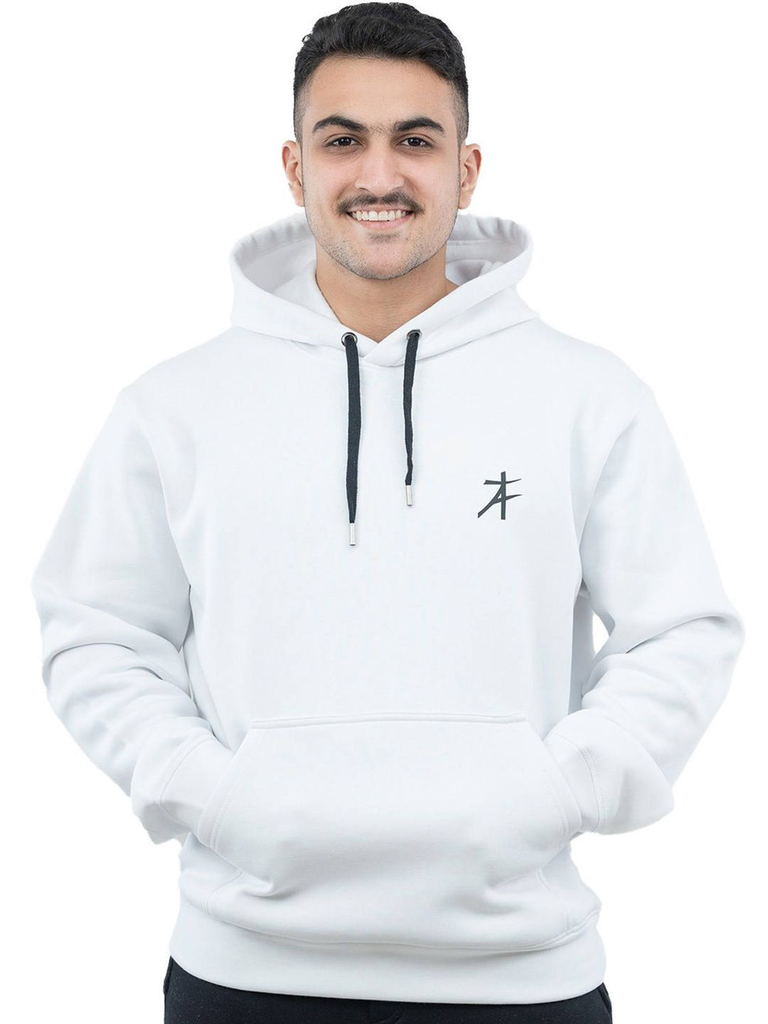 

Athflex Men Hooded Sweatshirt, White