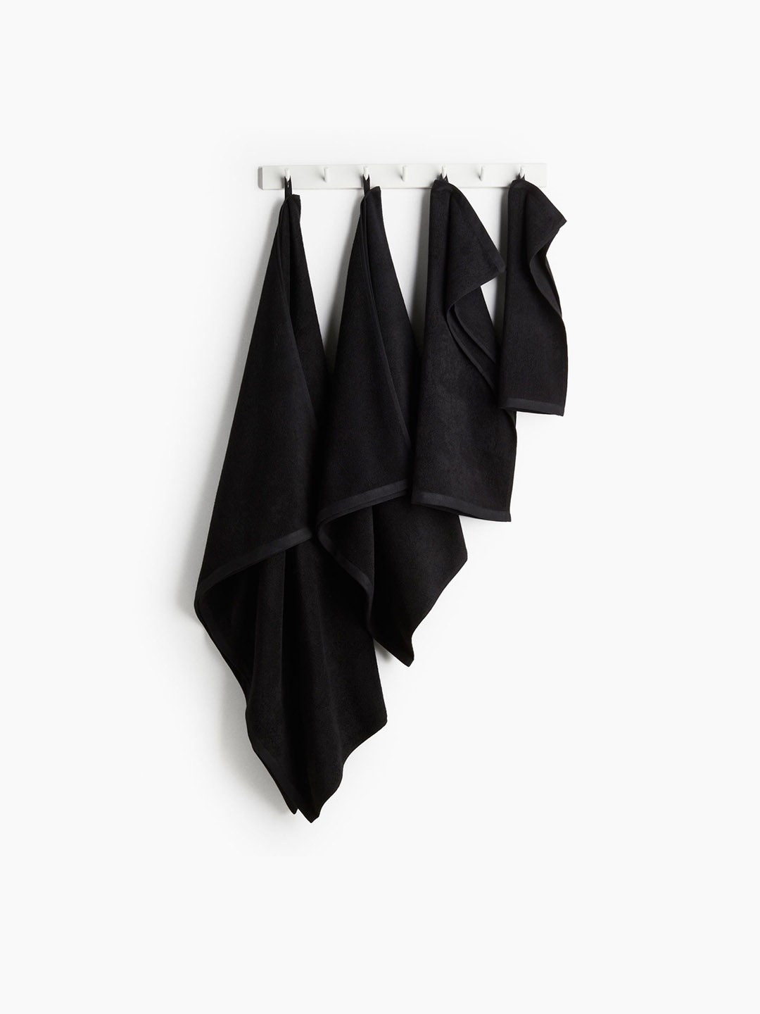

H&M Terry Bath Towel, Black