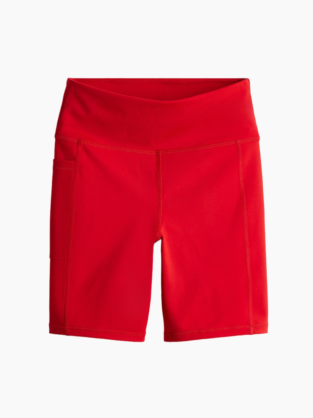 

H&M DryMove Pocket-Detail sports cycling Shorts, Red