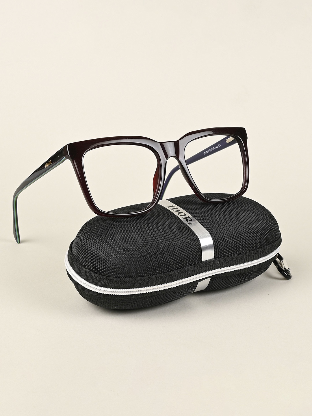 

IDOR Unisex Full Rim Square Frames, Maroon