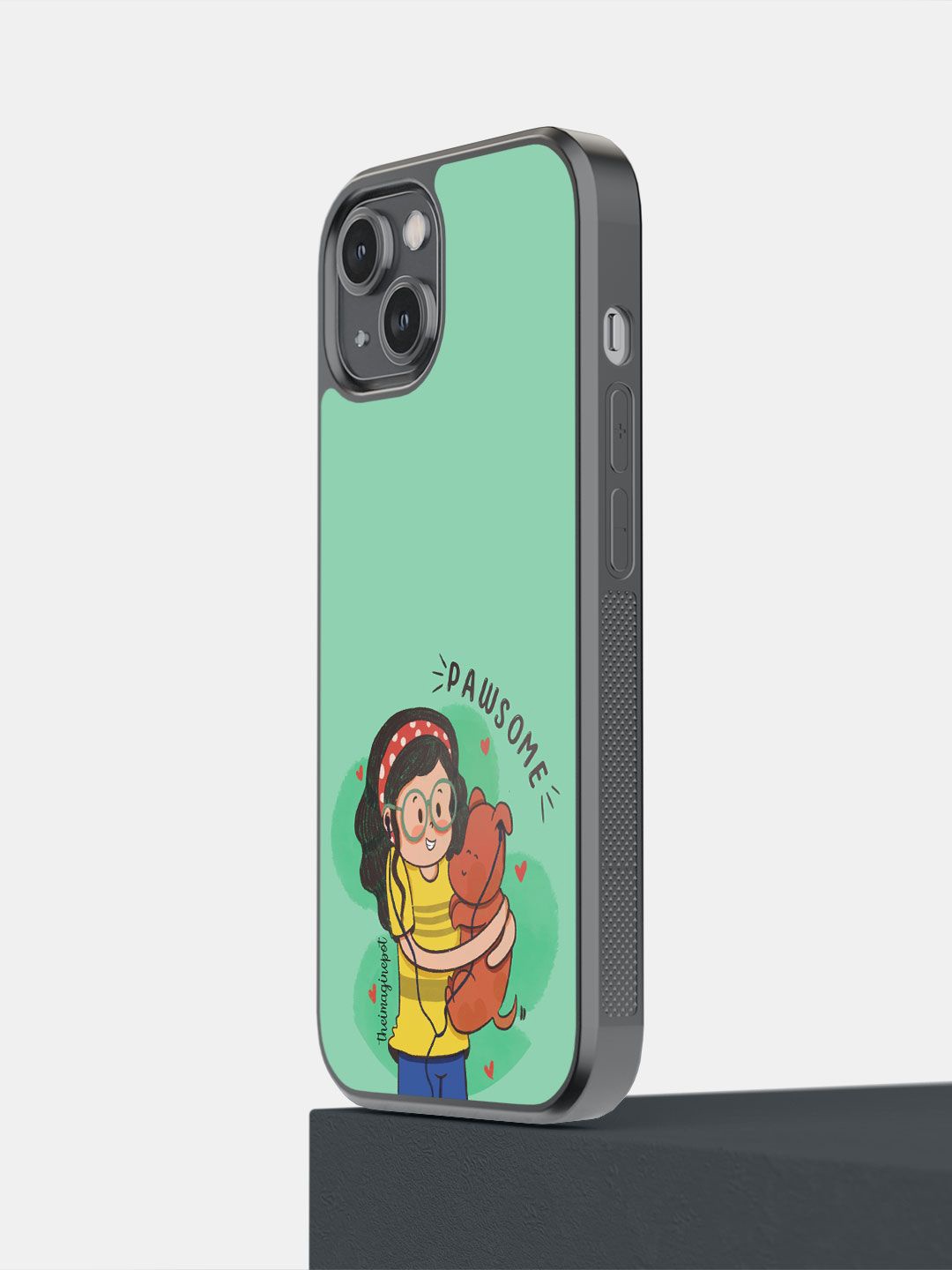 

macmerise Cartoon Characters Printed iPhone 14 Back Case Mobile Accessories, Green