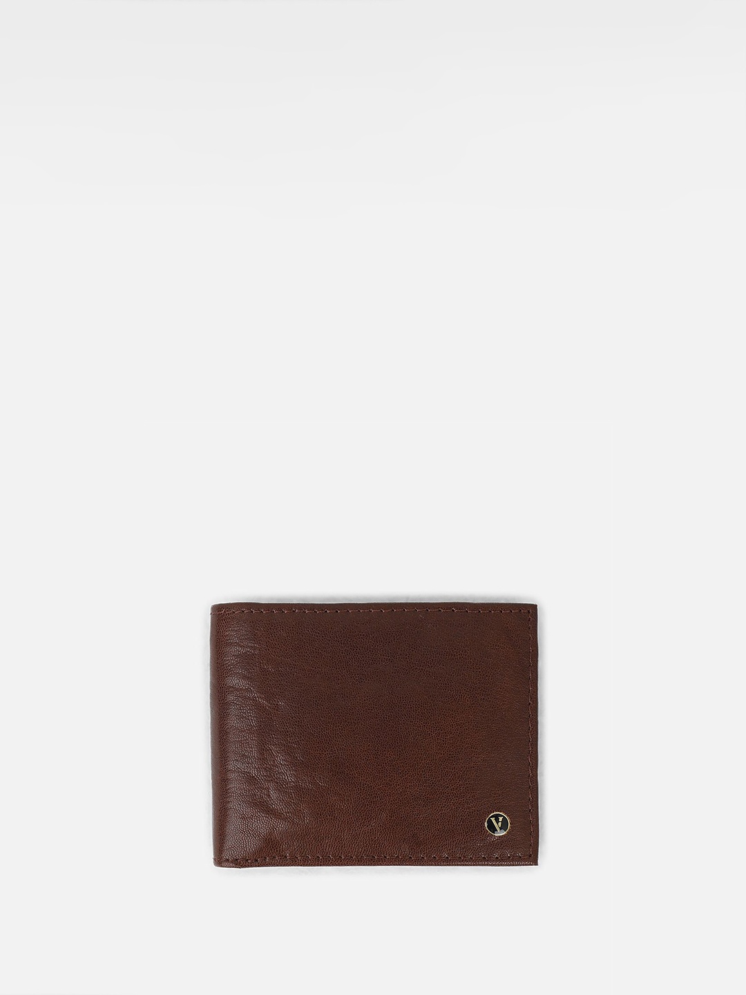 

Van Heusen Men Textured Leather Two Fold Wallet, Brown