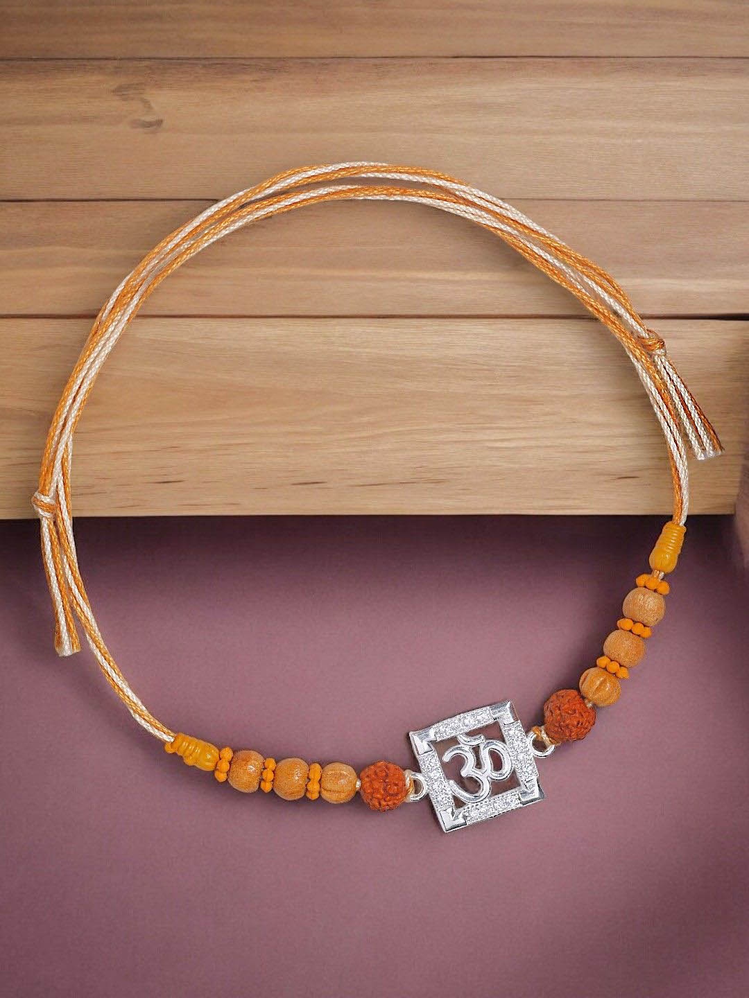 

Taraash Thread Rakhi, Mustard